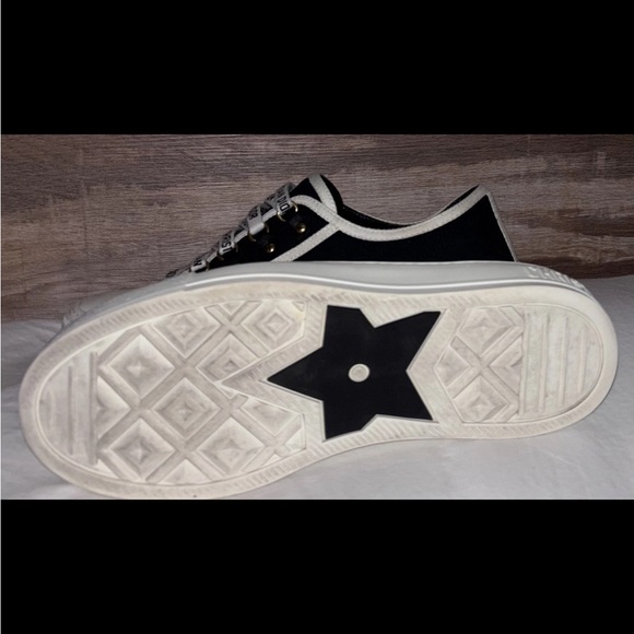 Christian Dior WalkN Dior Black Canvas Monochrome Women's Sneakers SZ 9 - Picture 5 of 13